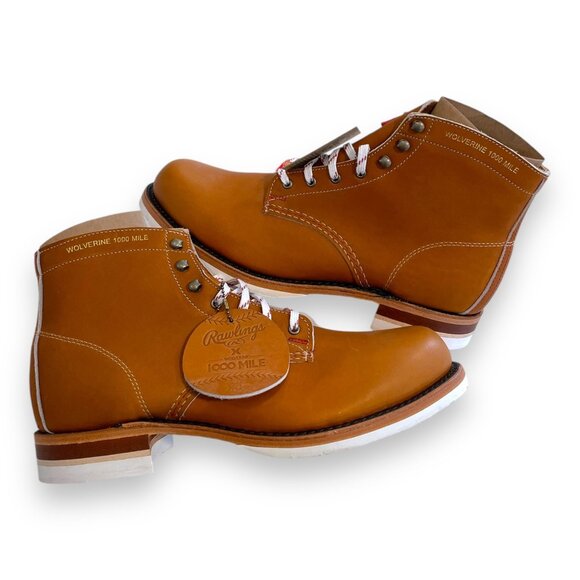 Size 12 - limited edition Men's Wolverine 1000 Mile Boot Rawlings Grand Slam - Picture 1 of 12